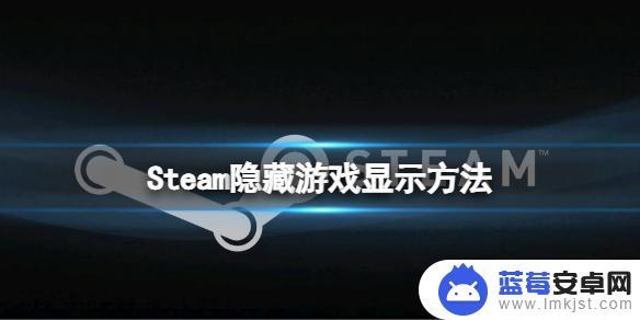 steam如何显示隐藏游戏 Steam隐藏游戏显示教程